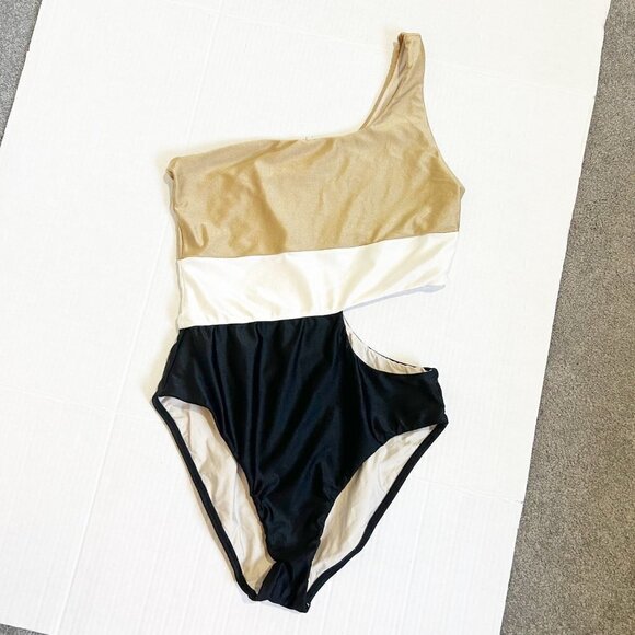 PQ Swim Kendra Cutout One Piece Swimsuit Size Large Anthropologie Shopbop - Picture 8 of 16